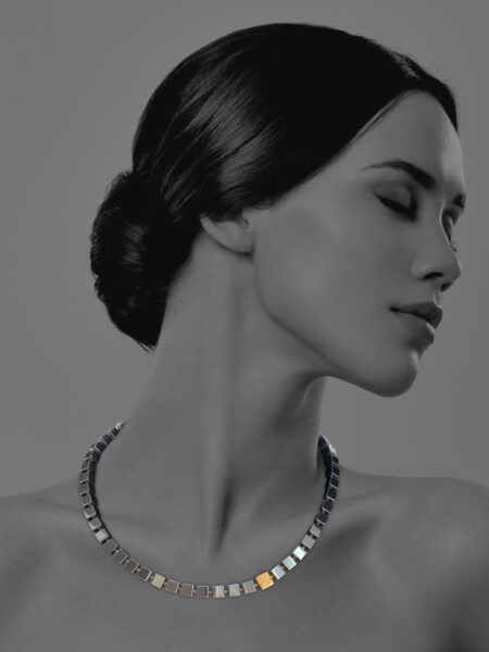 Journey Gateway hematite silver necklace