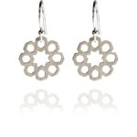 Mosaic Star earrings silver