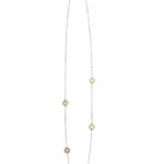 Mosaic Star long necklace silver vermeil