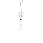 Mosaic Star small necklace silver lapis S
