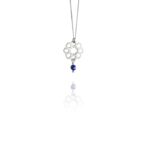 Mosaic Star small necklace silver lapis S