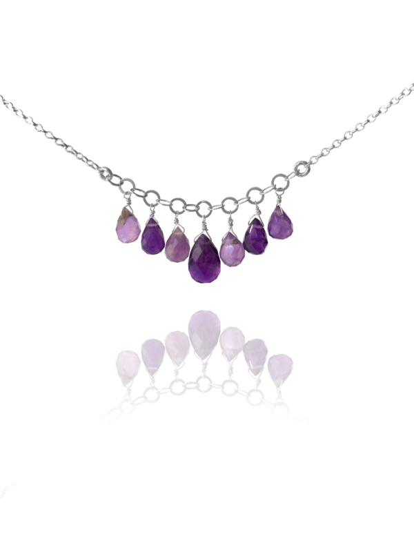 Stars amethyst necklace