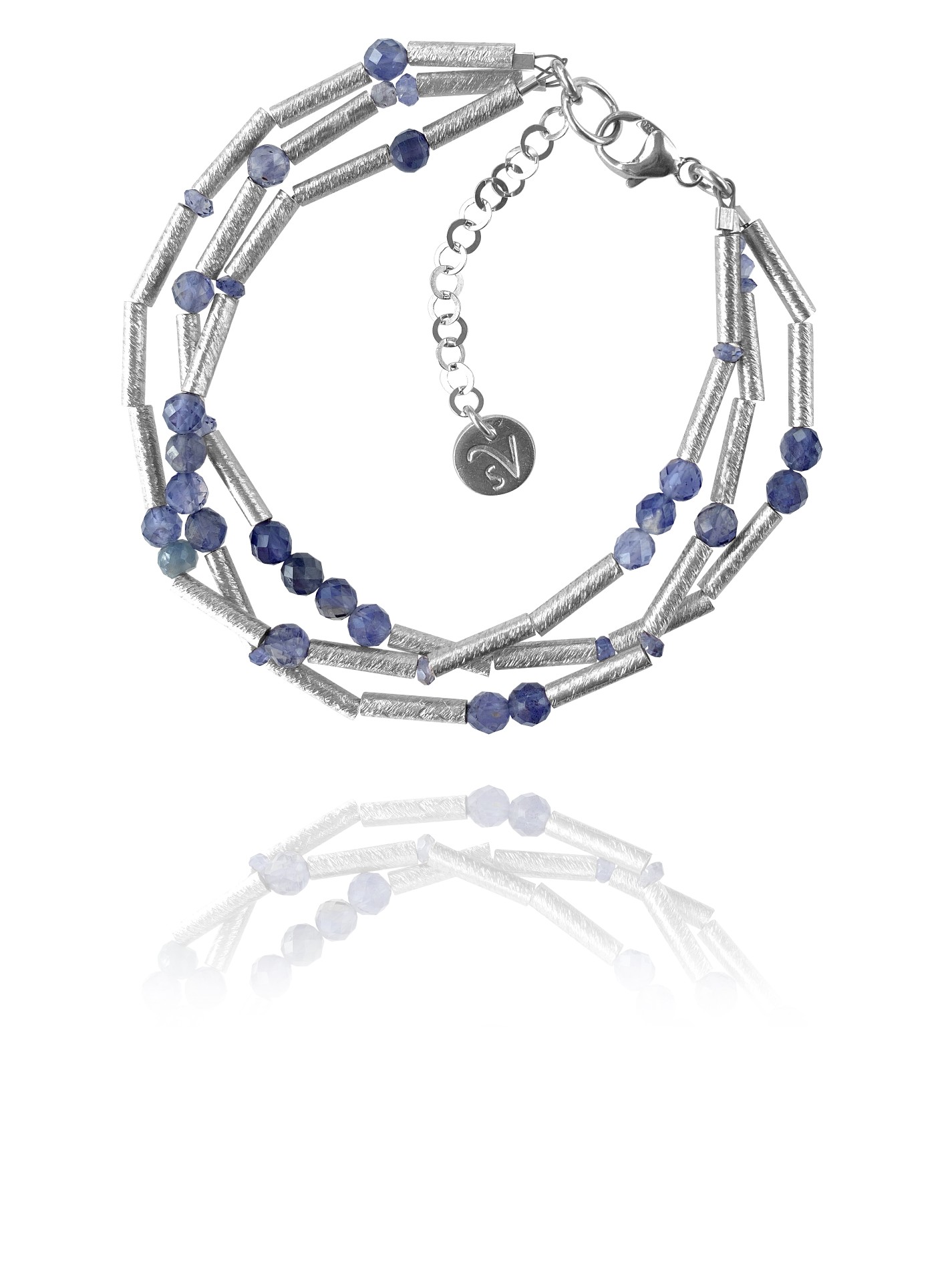 Stars Iolite bracelet silver faceted iolite 62232 2