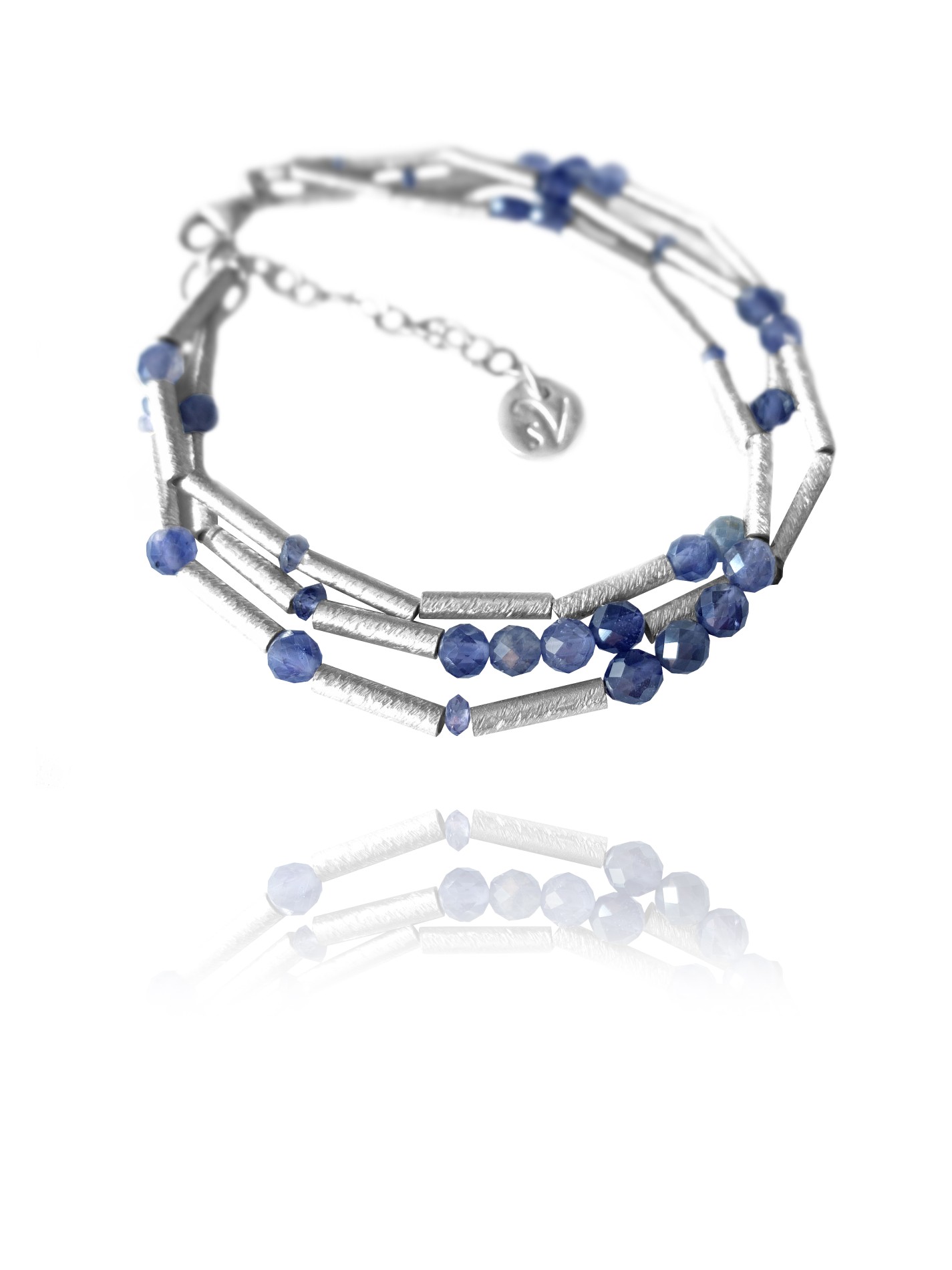 Stars Iolite bracelet silver faceted iolite 62232 3