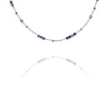 Stars necklace silver faceted iolite 84106 1