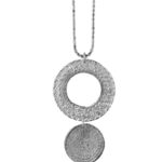 Unique Dome necklace silver