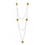 gold coin long necklace G