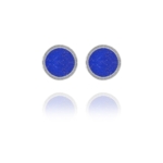 Alina Flower earrings silver lapis