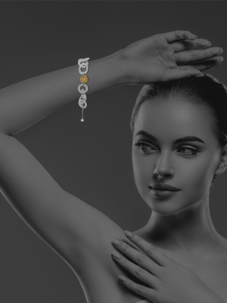 Coins Chain vermeil silver bracelet