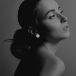 Coins Stud earrings silver vermeil S