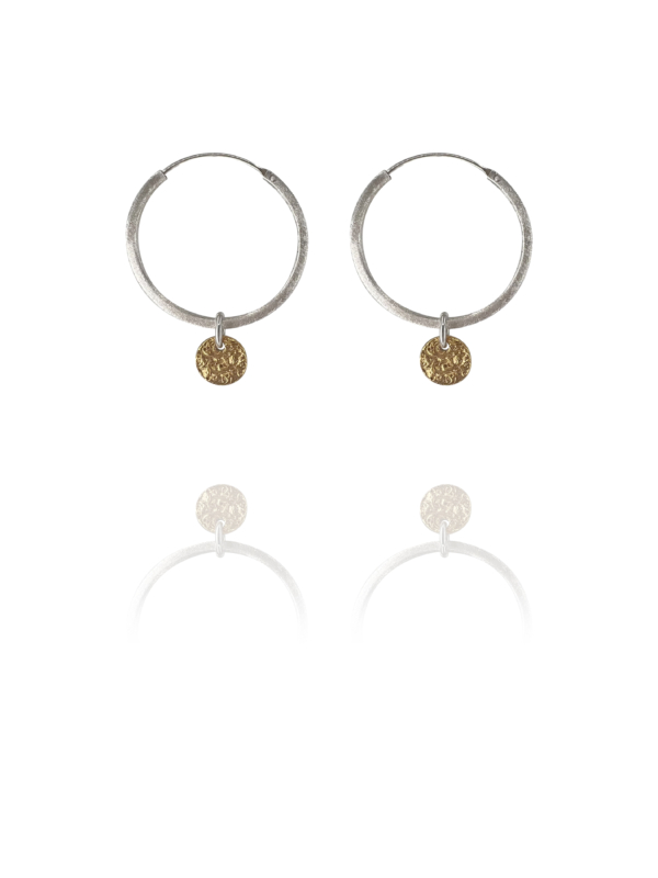 Historic Coins small vermeil earrings