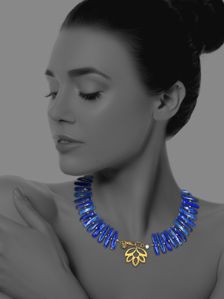 New Blossom Lapis Vermeil Necklace