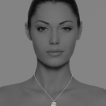 New blossom with coin necklace vermeil silver