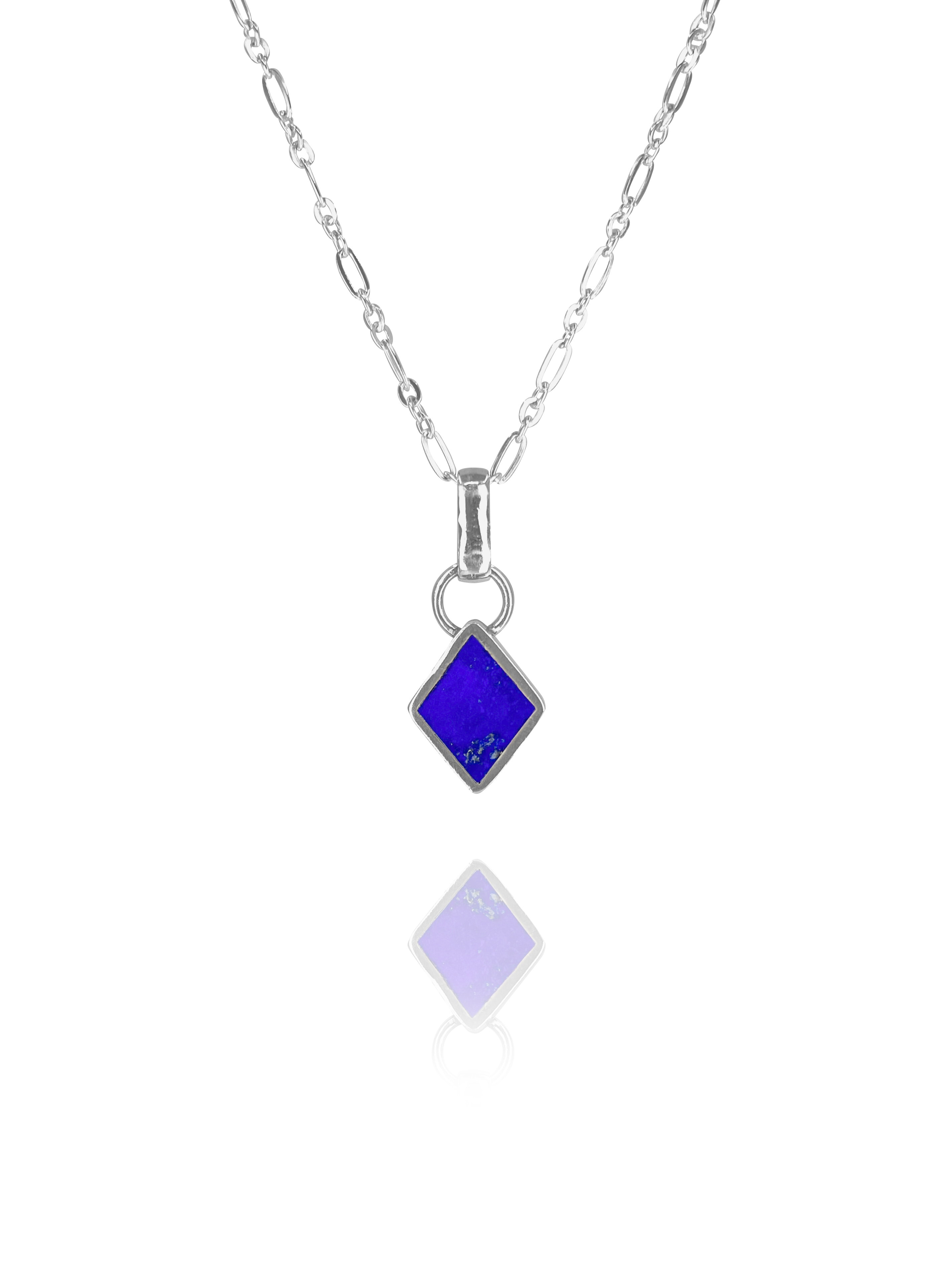 alina pendent silver lapis