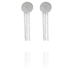 chain earrings silver