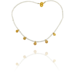 coins pendent silver vermeil