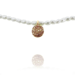 coins pendent silver vermeil