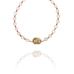 pearlsruby pendent silver vermeil ruby pearl pyrite