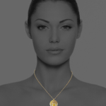 Assyrian tree of life necklace silver vermeil G