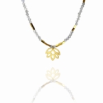 New bloom necklace labradorite vermeil silver faceted G