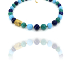 New earth necklace vermeil turquoise lapis silver G