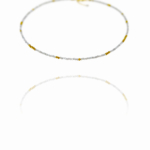 Star necklace labradorite vermeil silver faceted G