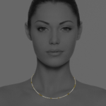 Star necklace labradorite vermeil silver faceted G