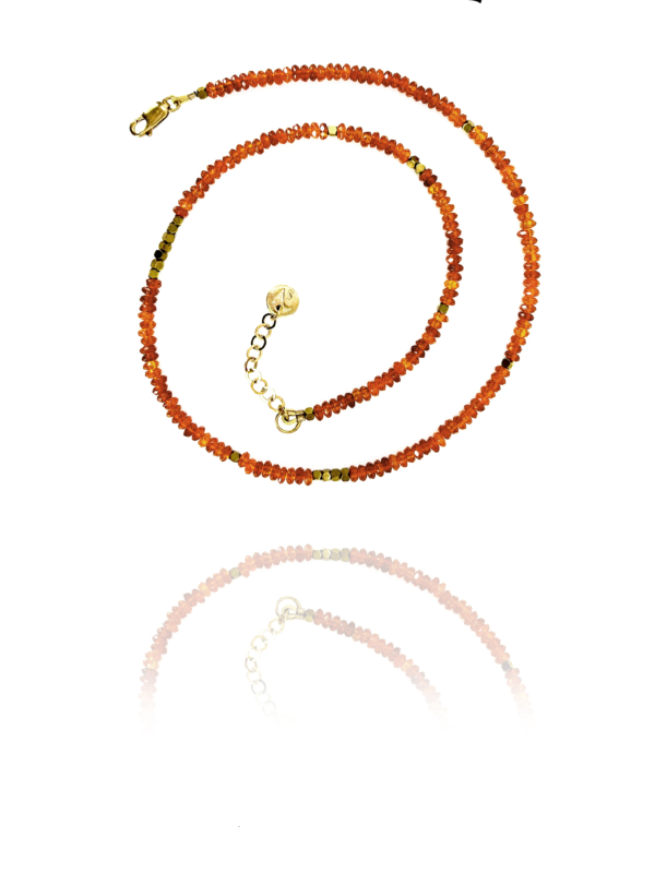 Stars carnelian vermeil necklace