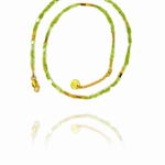 Stars peridot necklace vermeil G