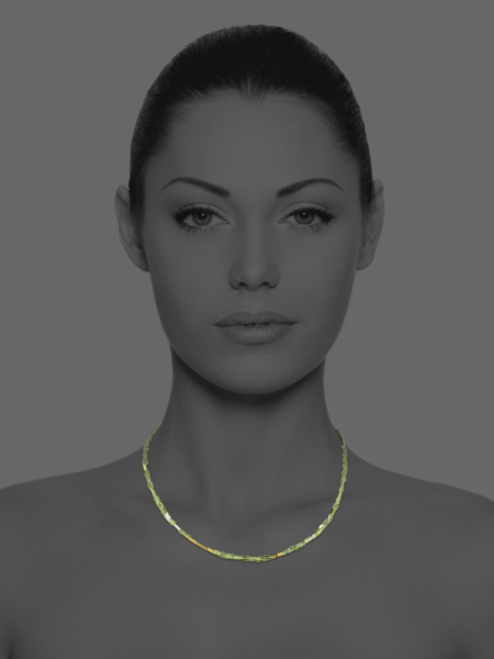 Stars peridot vermeil necklace