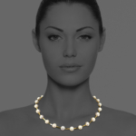 pearls pendent silver vermeil pearl pyrite G