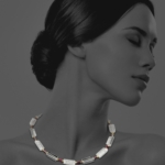 Stars crystal garnet necklace vermeil