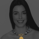 Unique necklace vermeil tourmaline