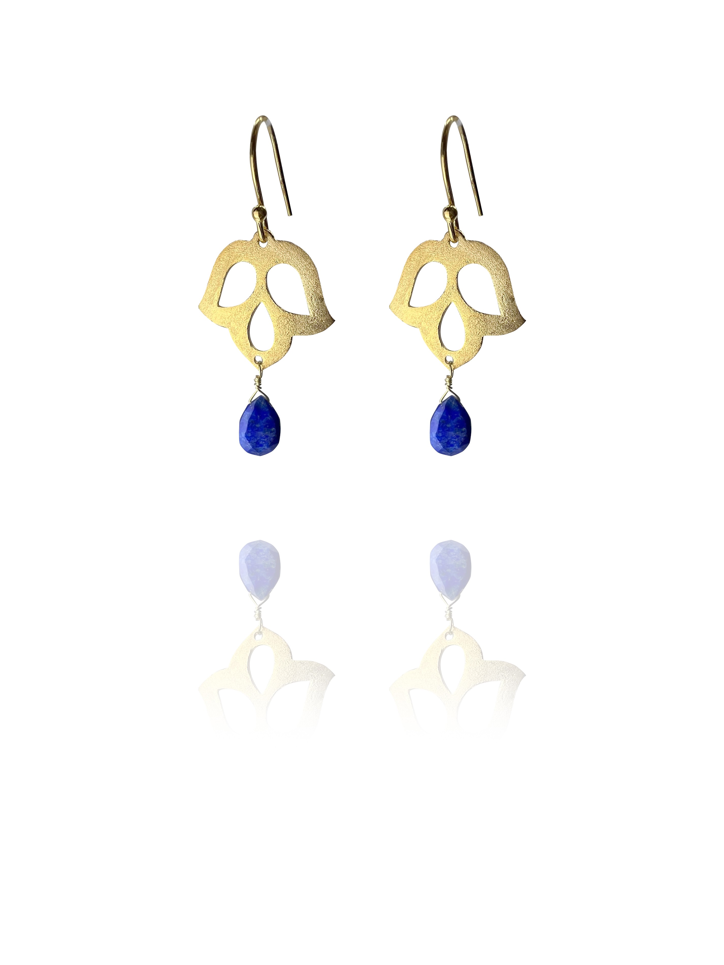 Blossom earrings lapis vermil
