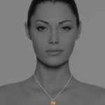 Coin Oblong vermeil necklace