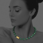 Hope necklace green onyx vermeil