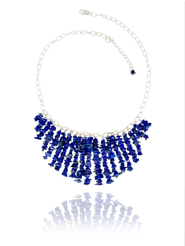 Stars Lapis Grains Necklace