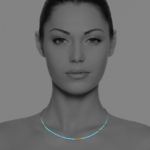 Star necklace turquoise vermeil