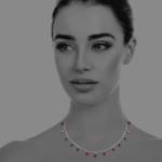 Star pomegranate silver garnet earrings