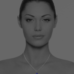 Alexabder Coin necklace vermeil lapis