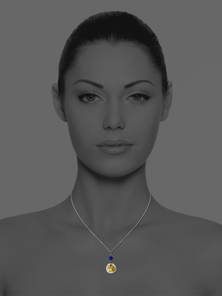 Alexander Coin Lapis Necklace