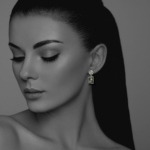 Coins Amalia silver Moss Agate