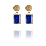 coins amalia large earrings lapis vermeil