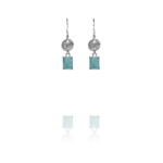 coins amalia small earrings amazonite silver