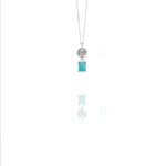 coins amalia small necklace amazonite silver