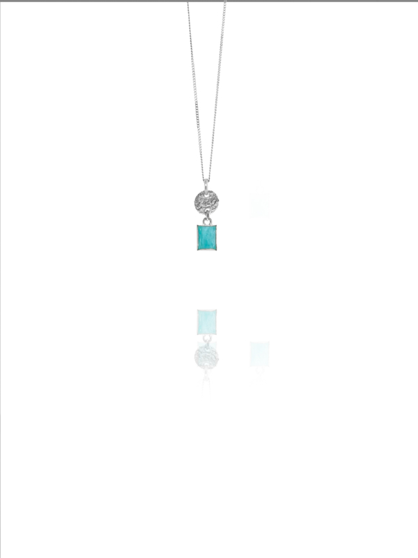Old Persian Coin Amalia Amazonite Small necklace