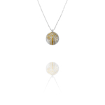 Assyrian tree of life necklace silver vermeil