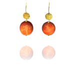Old persian coin coral vermeil