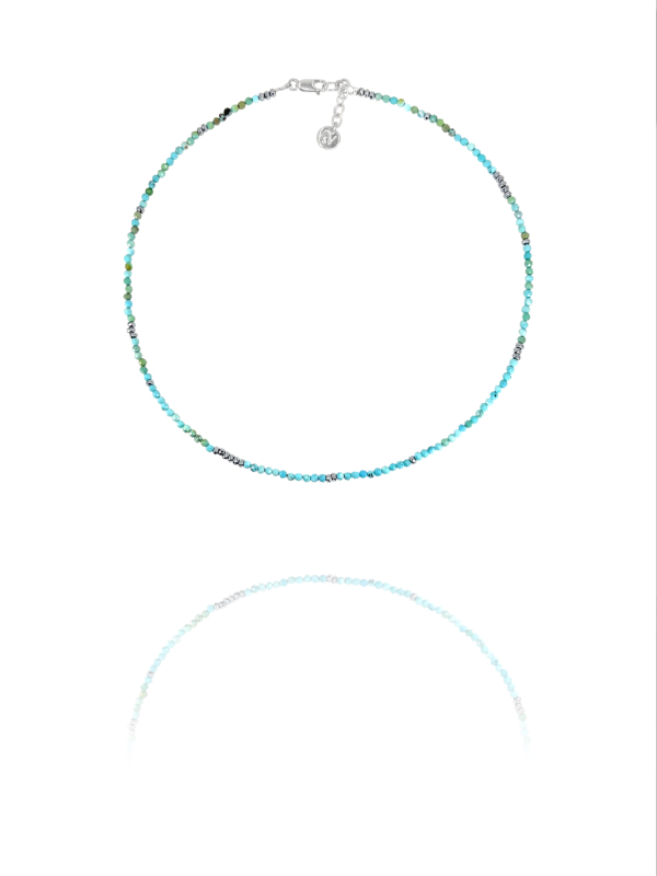 Stars Turquoise Silver Necklace