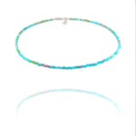 Star necklace turquoise hematite silver